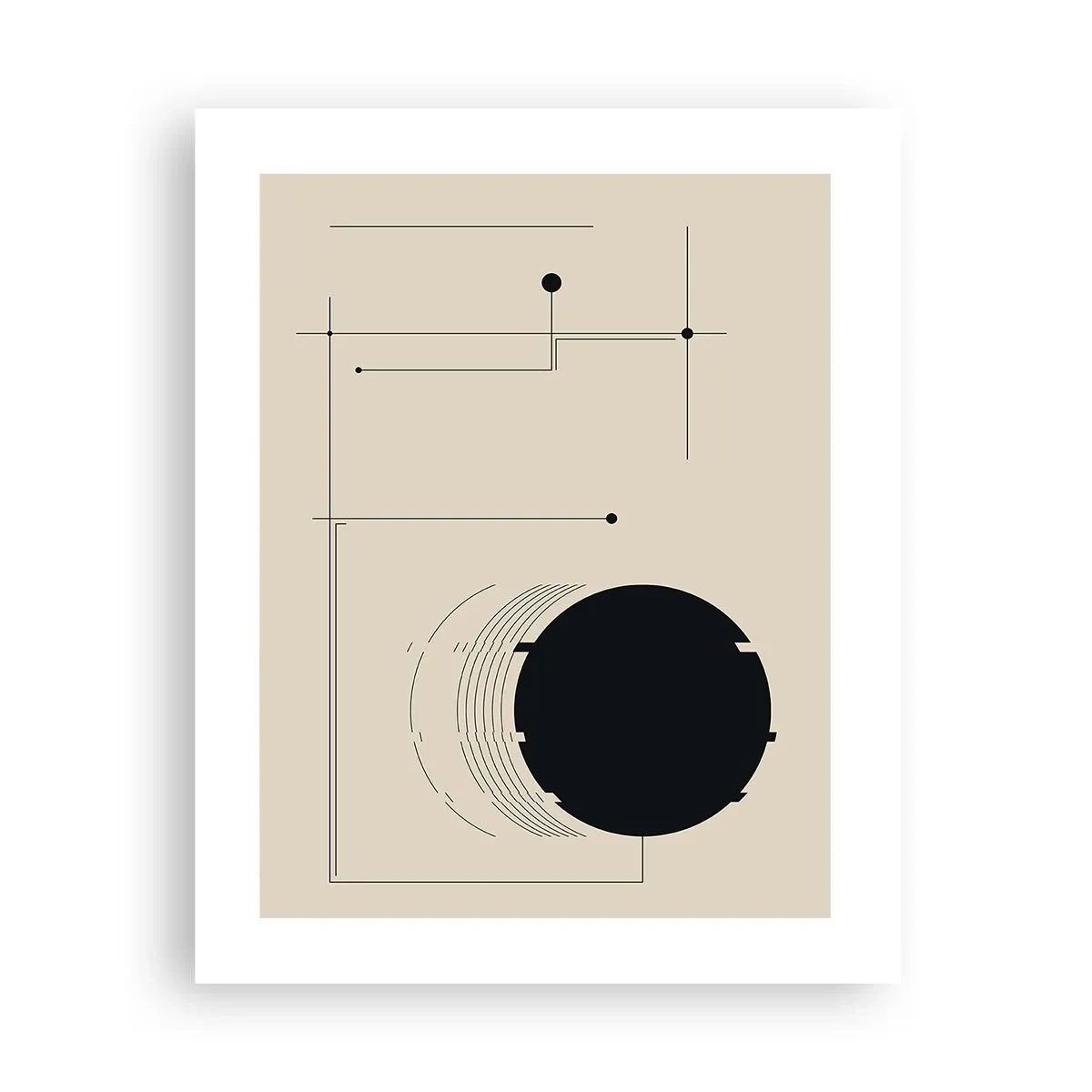 Poster - Composizione elastica e dinamica - 40x50 cm