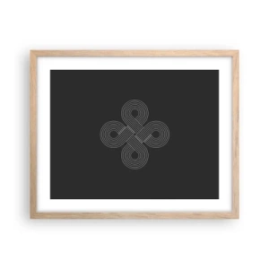 Poster in cornice rovere chiaro - Nello spirito celtico - 50x40 cm