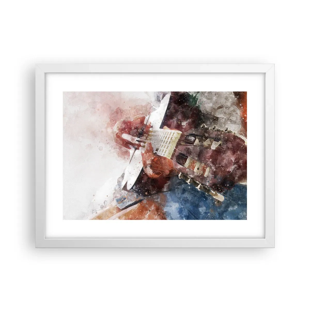 Poster in cornice bianca - E tu che ne pensi? - 40x30 cm