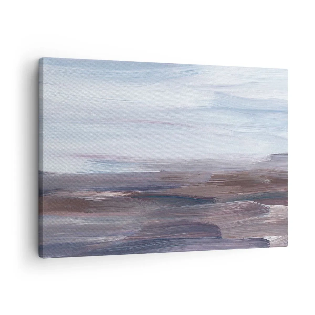 Quadro su tela - Stampe su Tela - Un'astrazione sottile con tratti delicati in toni pastello. - 70x50cm - Gli elementi: l'acqua - Decorazione murale moderna per soggiorno e camera da letto ARTTOR