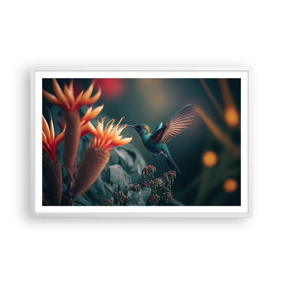 Poster in cornice bianca - Una vita davvero a colori - 91x61 cm