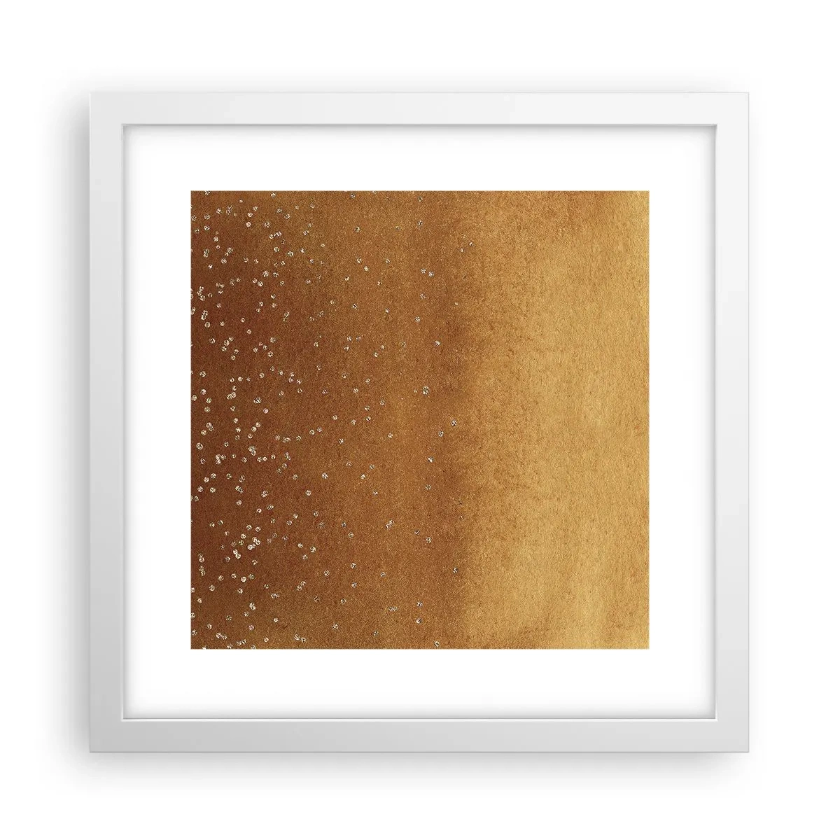 Poster in cornice bianca - La nascita della luce - 30x30 cm