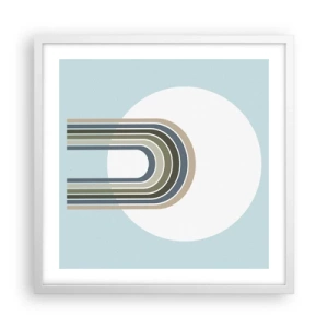 Poster in cornice bianca - Attrazione irresistibile - 50x50 cm