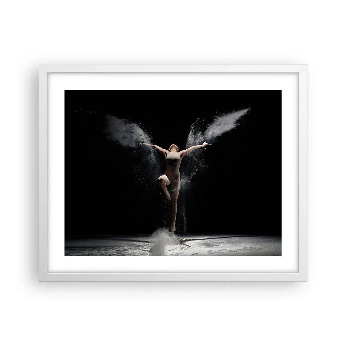 Poster in cornice bianca - Gli elfi esistono - 50x40 cm