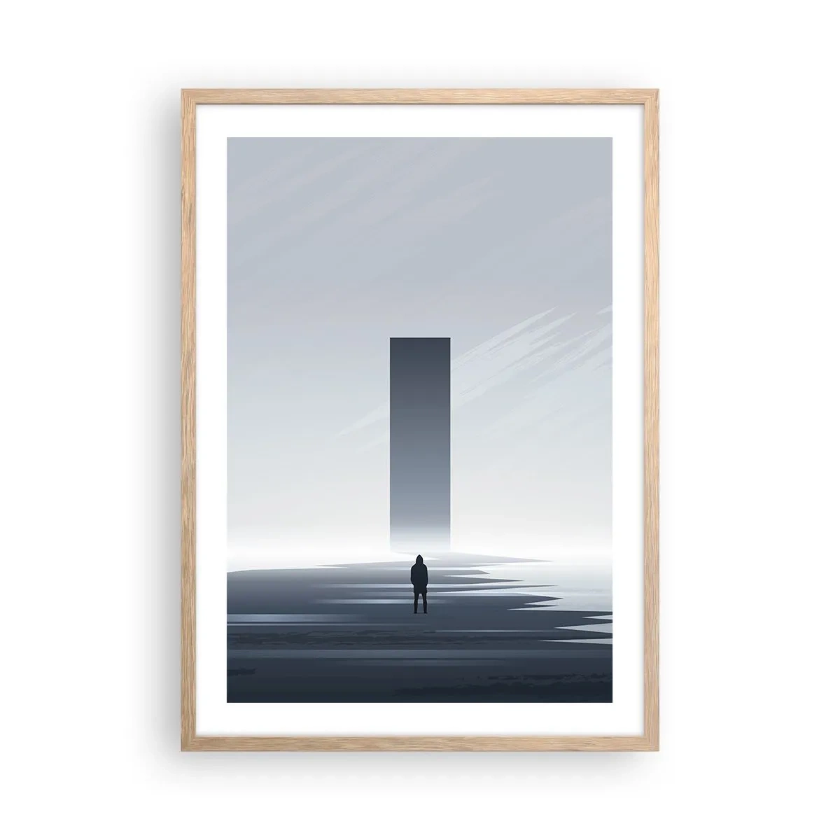 Poster in cornice rovere chiaro - Opportunità o minaccia? - 50x70 cm