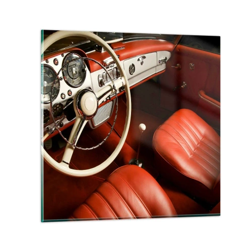 Quadro su vetro - Lusso in stile vintage - 30x30 cm