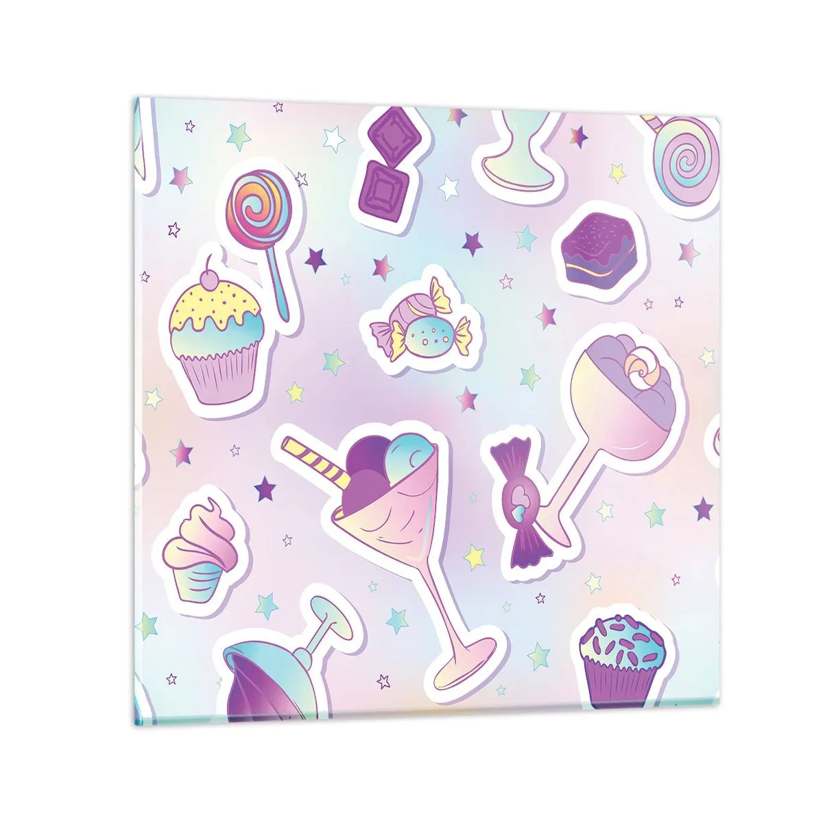 Quadro su vetro - Ogni giorno è il mio compleanno - 70x70 cm