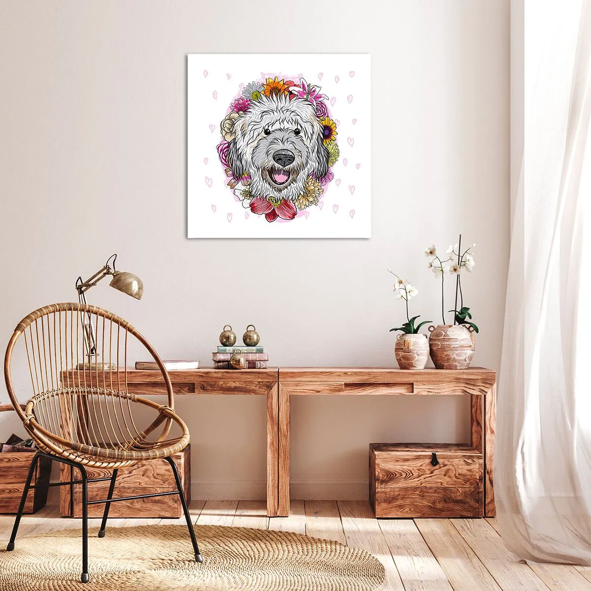 Quadro su tela - Stampe su Tela - Gioia di cucciolo - 30x30 cm