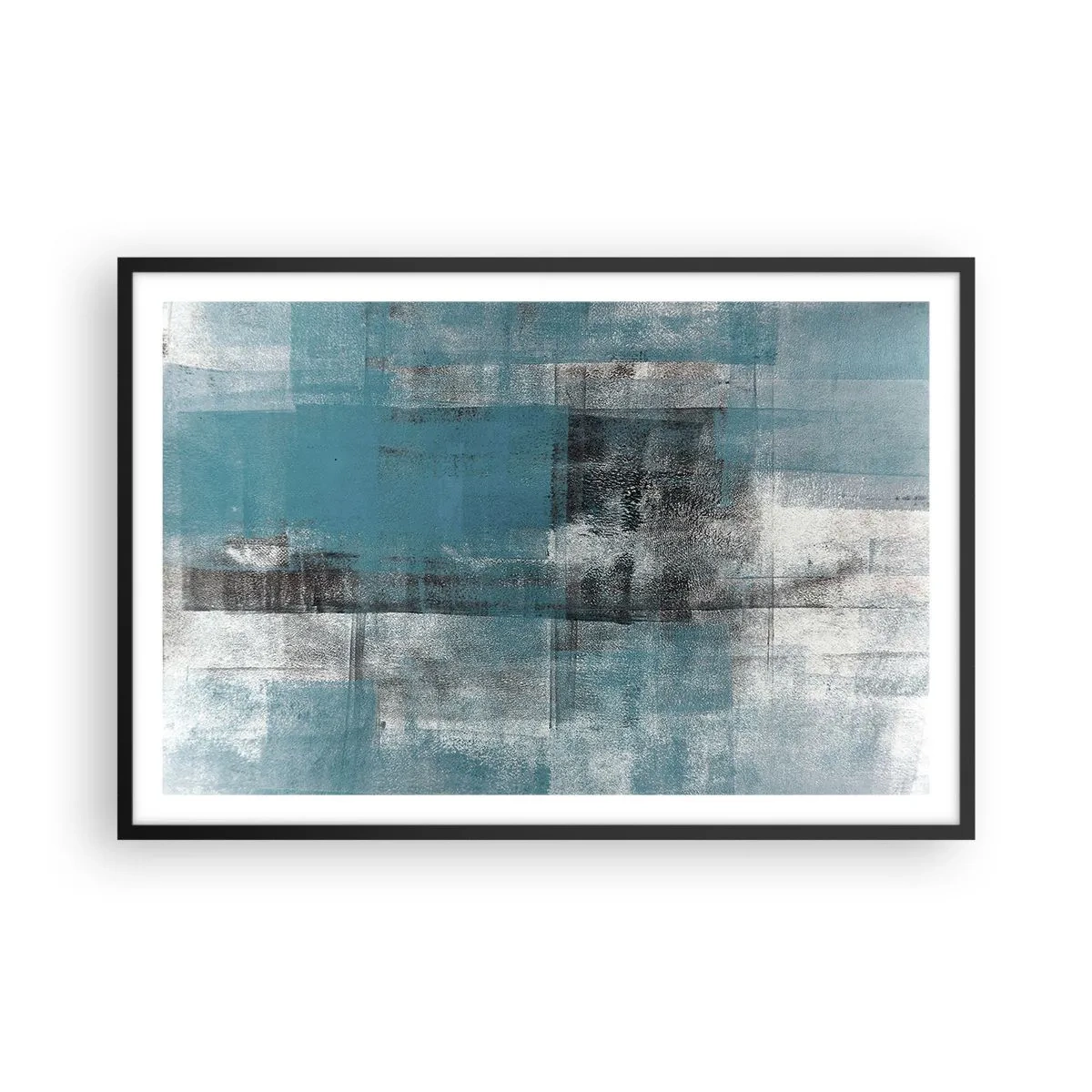 Poster in cornice nera - Acqua e aria - 91x61 cm