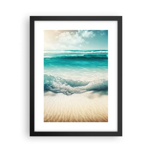Poster in cornice nera - La calma dell'oceano - 30x40 cm