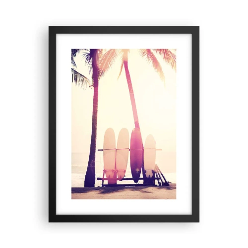 Poster in cornice nera - Sarà un giorno fantastico - 30x40 cm