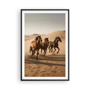 Poster in cornice nera - Liberi come il vento - 61x91 cm