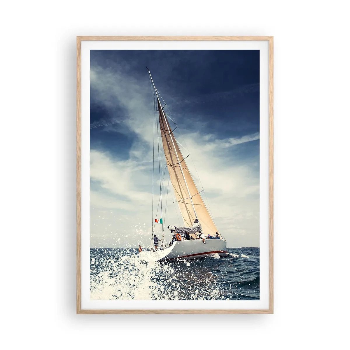 Poster in cornice rovere chiaro - Non ci raggiungeranno! - 70x100 cm