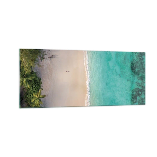 Quadro su vetro - Spiaggia del paradiso - 100x40 cm
