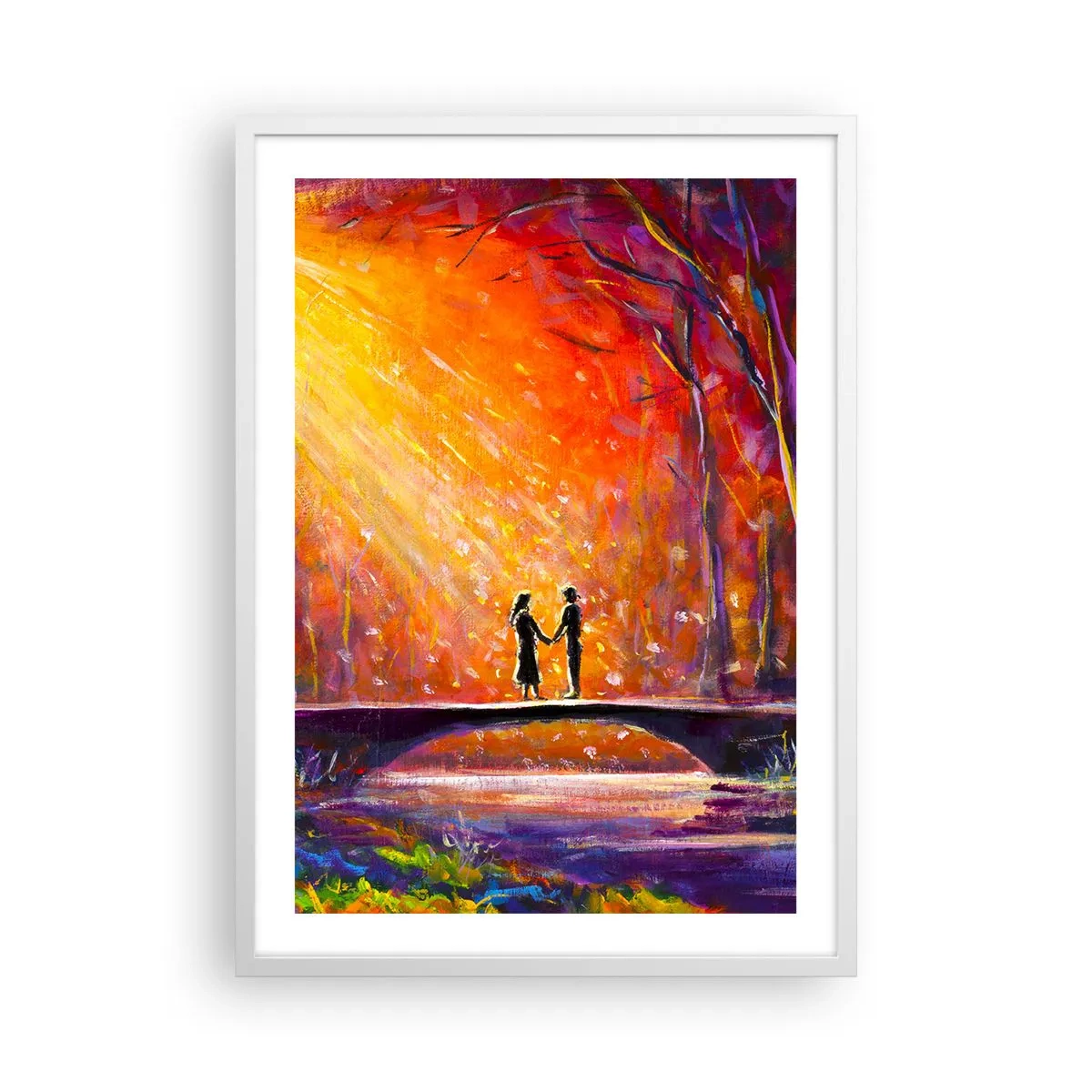 Poster in cornice bianca - Anche il cielo li ama - 50x70 cm