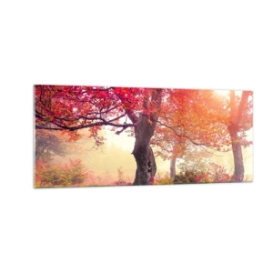 Quadro su vetro - L'esplosione della fioritura - 100x40 cm