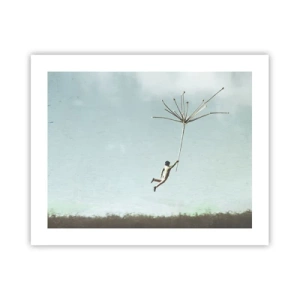 Poster - Aquiloni, denti di leone, vento - 50x40 cm