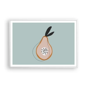 Poster in cornice bianca - Penetrare la natura delle cose - 100x70 cm