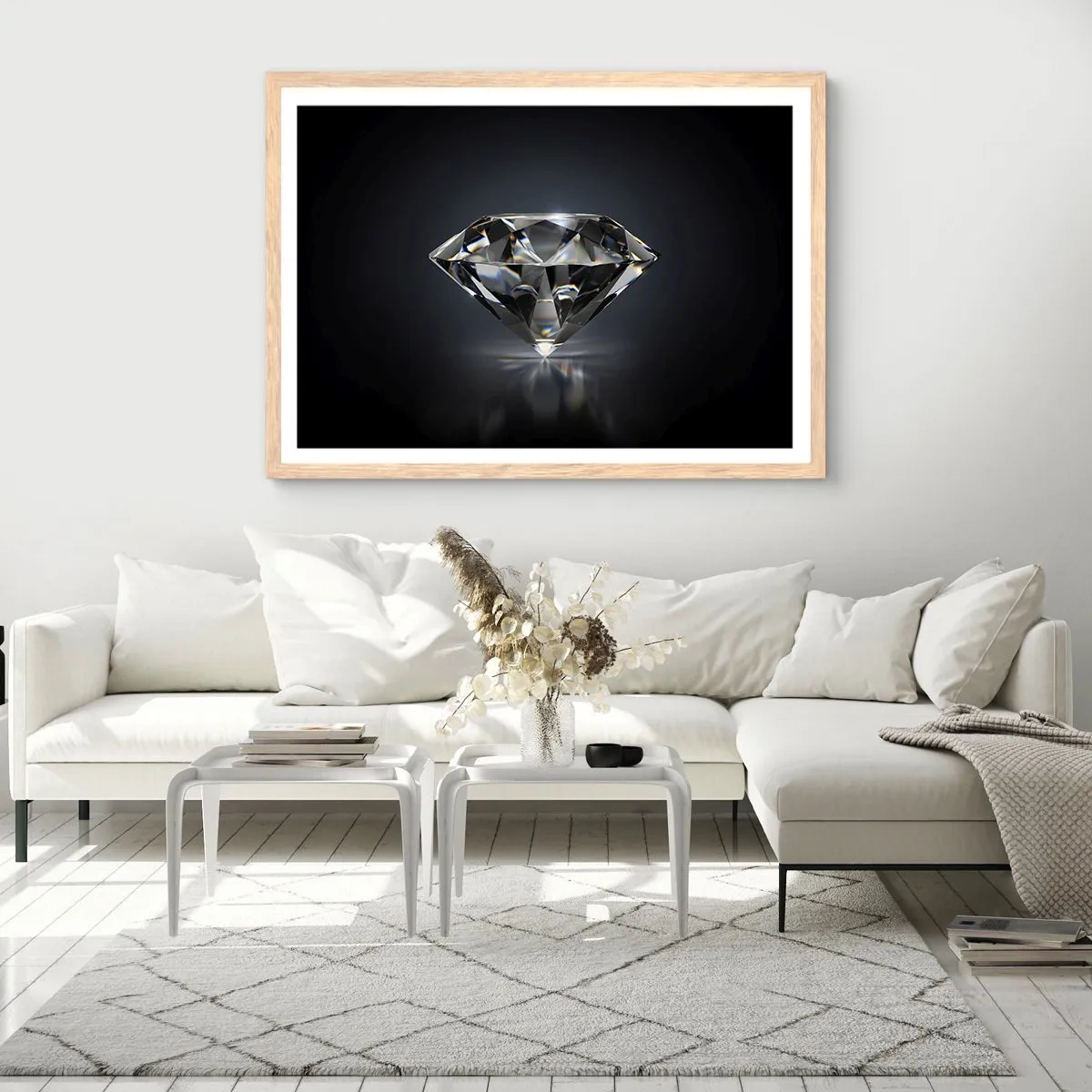 Poster in cornice rovere chiaro - Best girls friend - 40x30 cm