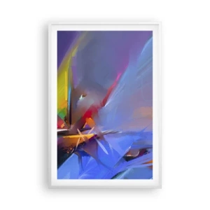 Poster in cornice bianca - Eliche come un uccello - 61x91 cm