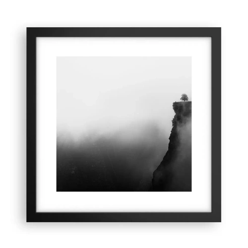 Poster in cornice nera - Al confine del mondo - 30x30 cm