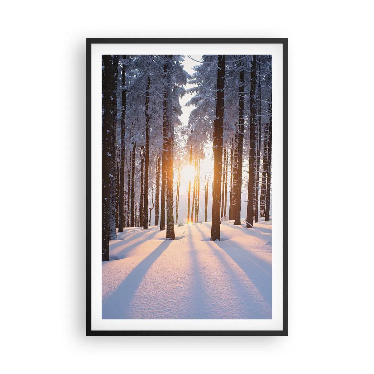 Poster in cornice nera - Decisamente nero su bianco - 61x91 cm
