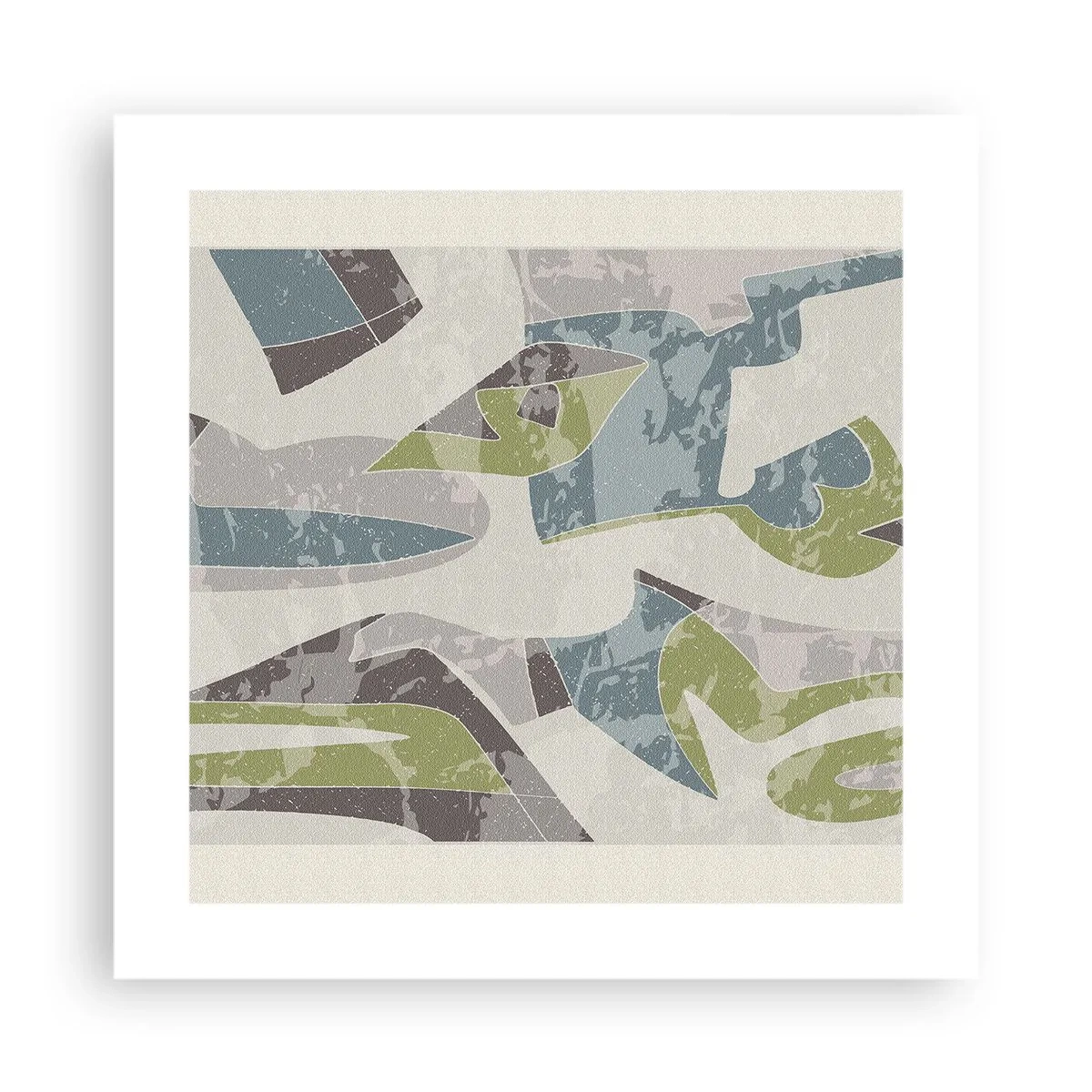 Poster - Composizione oltre il vetro - 40x40 cm