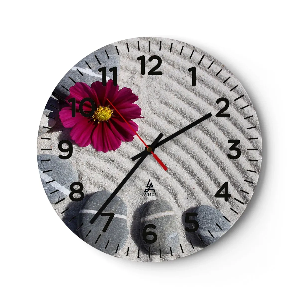 Orologio da parete - Orologio in Vetro - Energia e pace nel cerchio magico della natura - 30x30 cm