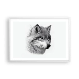 Poster in cornice bianca - Alfa, senza dubbio - 70x50 cm