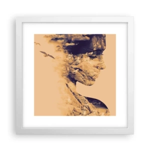 Poster in cornice bianca - Bella di natura - 30x30 cm