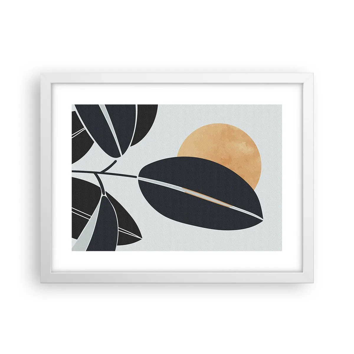 Poster in cornice bianca - Un giorno rovente d'estate - 40x30 cm