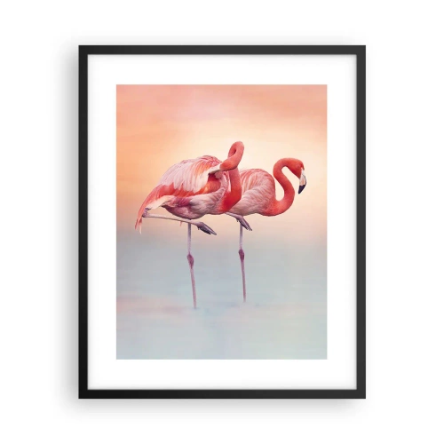 Poster in cornice nera - Nel colore del sole al tramonto - 40x50 cm