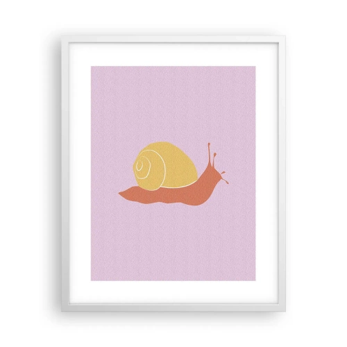 Poster in cornice bianca - Non c'è fretta - 40x50 cm