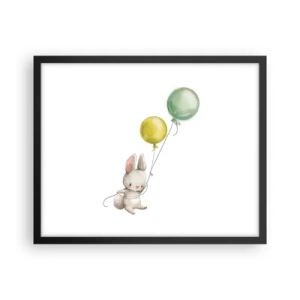 Poster in cornice nera - Volo anch'io! - 50x40 cm