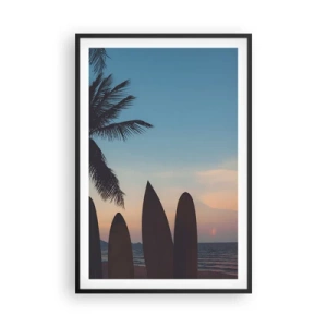 Poster in cornice nera - Domani anche ci divertiamo - 61x91 cm