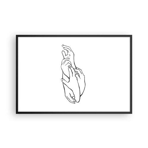 Poster in cornice nera - Il tocco buono - 91x61 cm