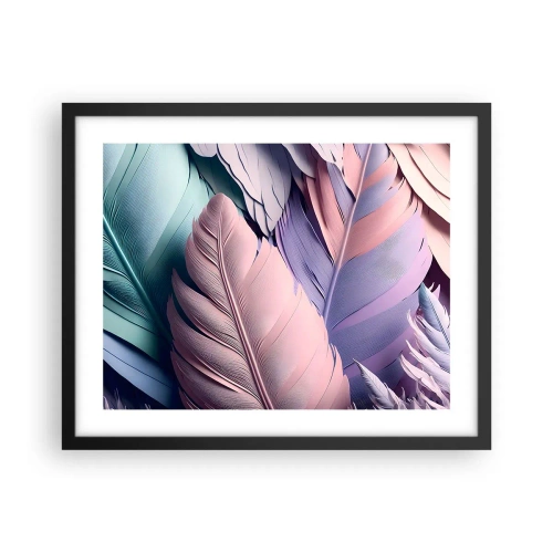 Poster in cornice nera - Eleganza per uccelli - 50x40 cm