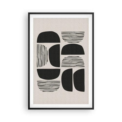 Poster in cornice nera - Sistemi di metà - 61x91 cm