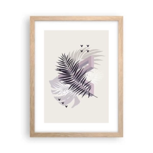 Poster in cornice rovere chiaro - L'ombra dell'ombra - 30x40 cm
