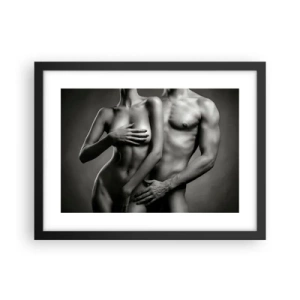 Poster in cornice nera - Adamo ed Eva - 40x30 cm