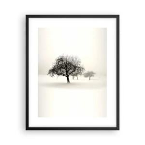 Poster in cornice nera - Sogno invernale - 40x50 cm