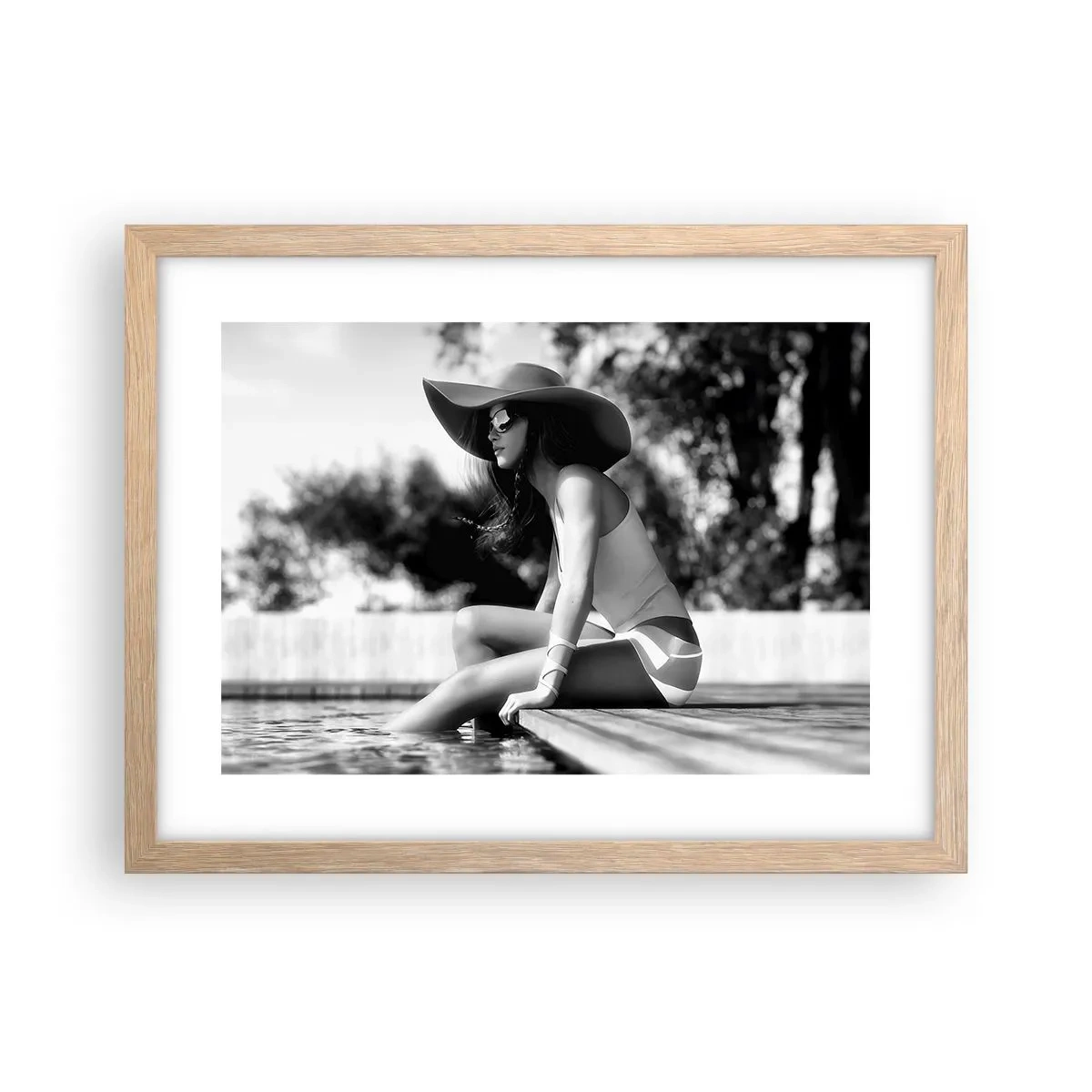 Poster in cornice rovere chiaro - Sogno estivo - 40x30 cm