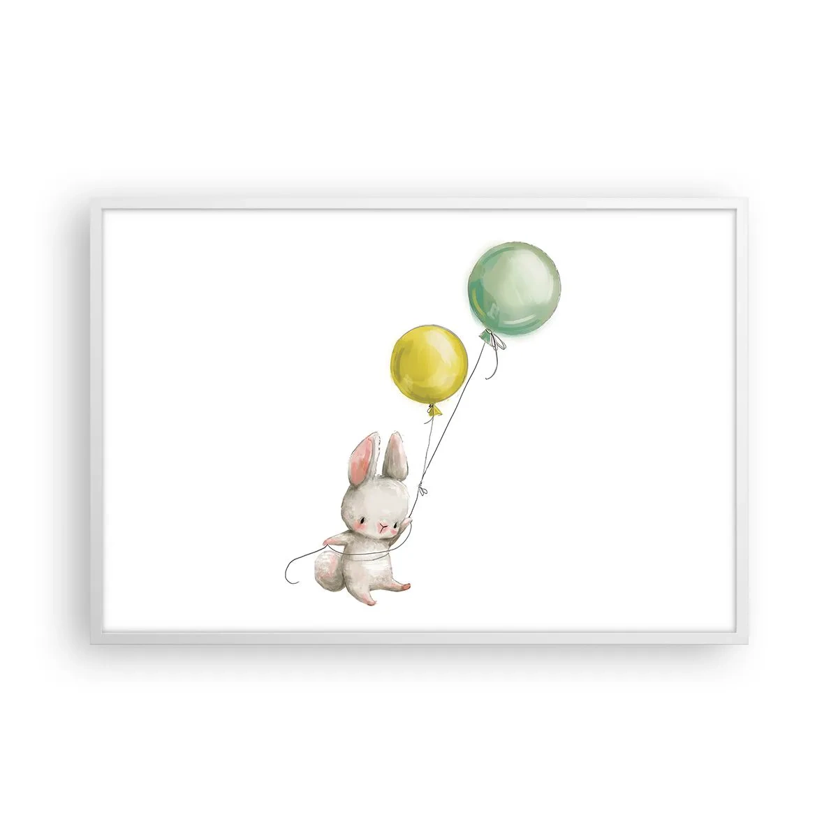 Poster in cornice bianca - Volo anch'io! - 91x61 cm