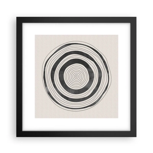 Poster in cornice nera - Conta ciò che sta in mezzo - 30x30 cm