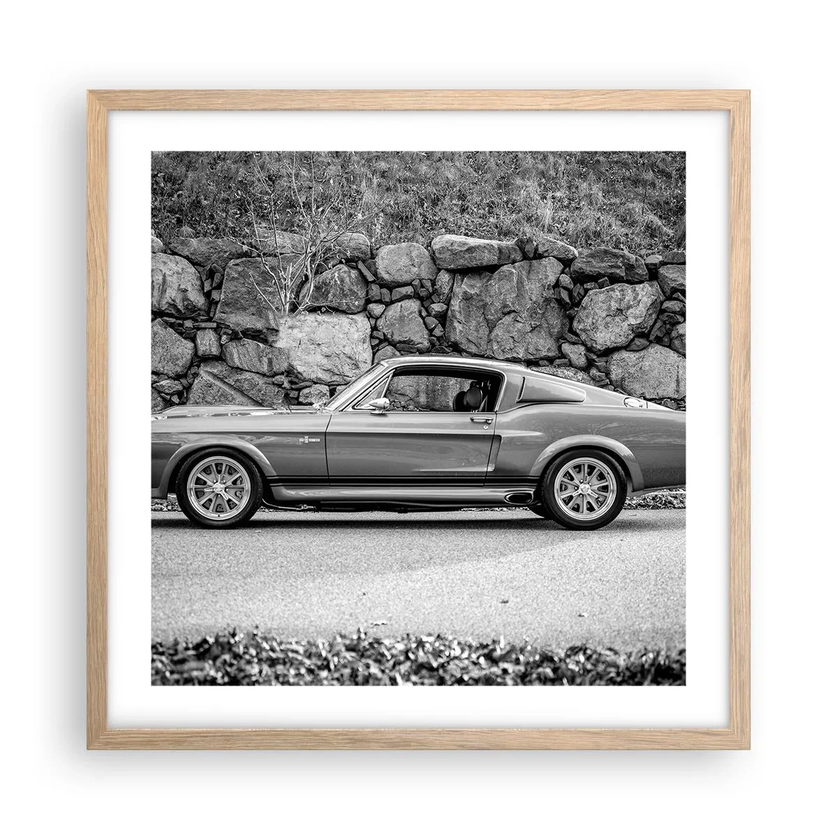 Poster in cornice rovere chiaro - La leggenda degli anni '60 - 50x50 cm