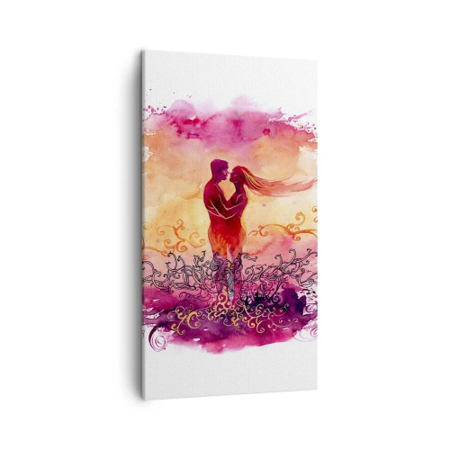 Quadro su tela - Stampe su Tela - Un unico cuore! Mi basta così poco... - 45x80 cm