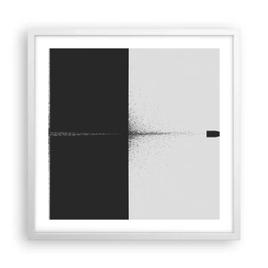 Poster in cornice bianca - Dritto allo scopo - 50x50 cm