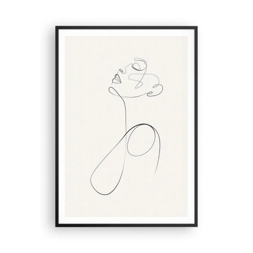 Poster in cornice nera - Avvolta nei sogni - 70x100 cm