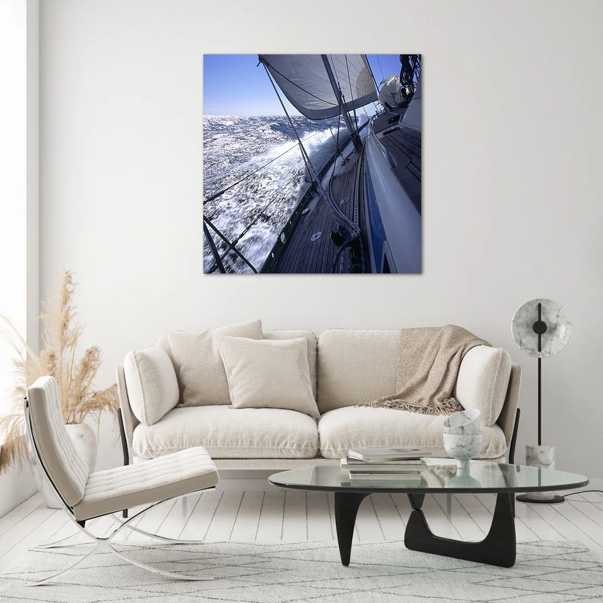 Quadro su vetro - So cosa vuol dire volare - 60x60 cm