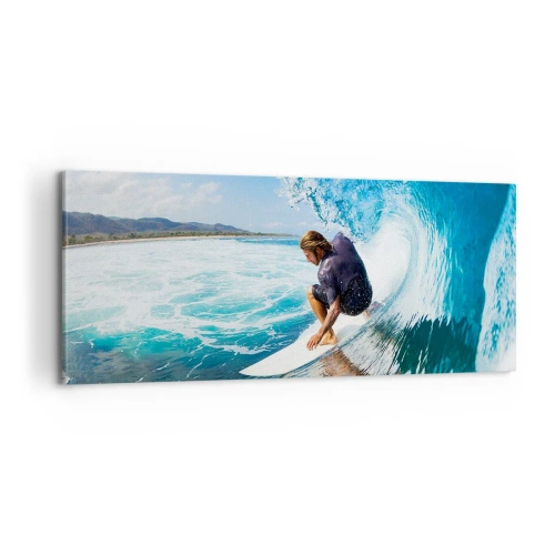 Quadro su tela - Stampe su Tela - Ballando con le onde - 100x40 cm